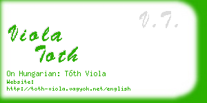viola toth business card